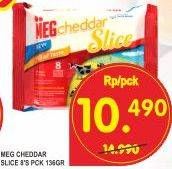 Promo Harga MEG Cheddar Slice 8 pcs - Superindo