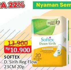 Promo Harga Softex Daun Sirih NonWing 23cm 20 pcs - Alfamart