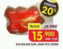 Promo Harga 365 Rolade Sapi, Ayam 250 g  - Superindo