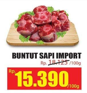 Promo Harga Oxtail Sapi per 100 gr - Hari Hari