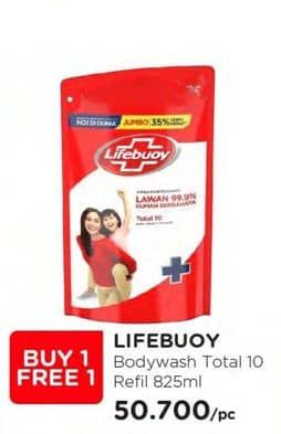 Promo Harga Lifebuoy Body Wash Total 10 850 ml - Watsons