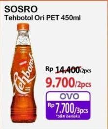 Promo Harga Sosro Teh Botol Original 450 ml - Alfamart