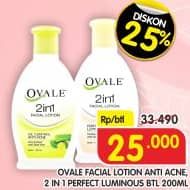 Promo Harga Ovale Facial Lotion Anti Acne, Perfect Luminous 200 ml - Superindo