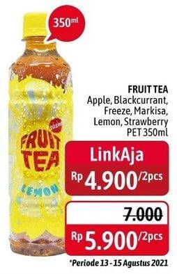 Promo Harga SOSRO Fruit Tea Apple, Blackcurrant, Freeze, Lemon, Markisa, Stroberi 350 ml - Alfamidi