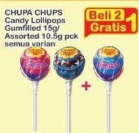 Promo Harga CHUPA CHUPS Lollipop Candy Gumfilled, Assorted 10 gr - Indomaret