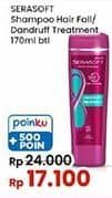 Promo Harga Serasoft Shampoo Hairfall Treatment, Anti Dandruff 170 ml - Indomaret