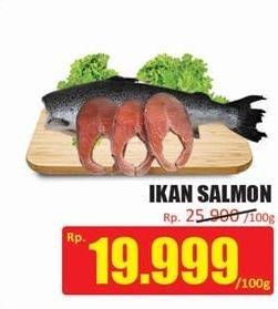 Promo Harga Salmon Headless per 100 gr - Hari Hari