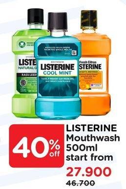 Promo Harga LISTERINE Mouthwash Antiseptic 500 ml - Watsons