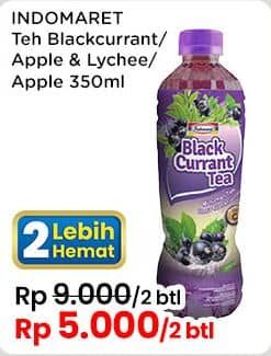 Promo Harga Indomaret Minuman Teh Blackcurrant, Apel Leci, Apel 350 ml - Indomaret