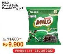 Promo Harga Milo Cereal Balls 70 gr - Indomaret