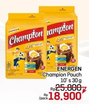 Promo Harga Energen Sereal Champion per 10 sachet 35 gr - LotteMart