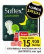 Promo Harga Softex Daun Sirih 12 pcs - Superindo