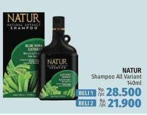 Promo Harga NATUR Shampoo All Variants 140 ml - LotteMart