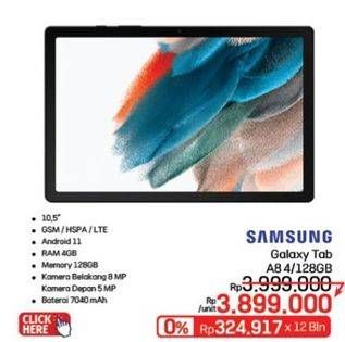 Promo Harga Samsung Galaxy Tab A8.0 4 GB + 128 GB 1 pcs - LotteMart