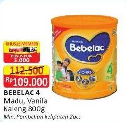 Promo Harga BEBELAC 4 Susu Pertumbuhan Madu, Vanila 800 gr - Alfamart