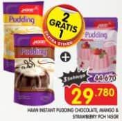Promo Harga Haan Pudding Chocolate, Strawberry, Mango 145 gr - Superindo