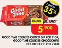 Promo Harga Good Time Cookies Chocochips Choco Dip, Double Choc 71 gr - Superindo