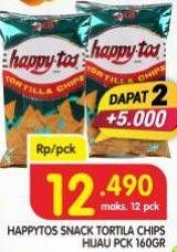 Promo Harga Happy Tos Tortilla Chips Hijau 160 gr - Superindo