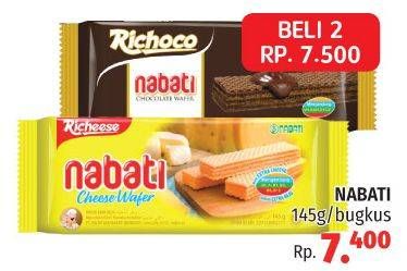 Promo Harga NABATI Wafer Chocolate, Cheese 145 gr - LotteMart
