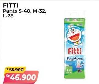 Promo Harga Fitti Pants S40, M32, L28 28 pcs - Alfamart
