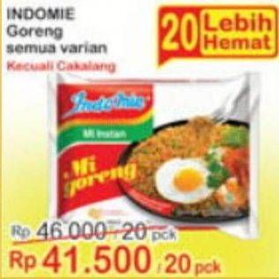 Promo Harga INDOMIE Mi Goreng Kecuali Cakalang 82 gr - Indomaret