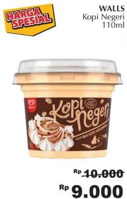 Promo Harga WALLS Ice Cream Kopi Negeri 110 ml - Giant