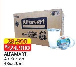 Promo Harga ALFAMART Air Mineral per 48 pcs 240 ml - Alfamart