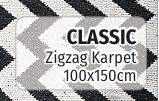 Promo Harga Classic Zigzag Karpet 100x150cm  - Lotte Grosir