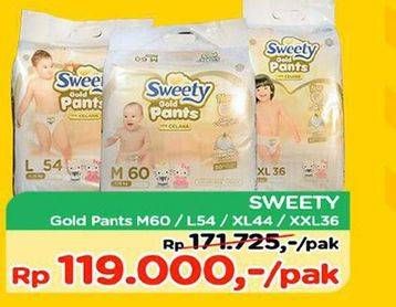 Promo Harga Sweety Gold Pants M60, L54, XL44, XXL36  - TIP TOP