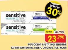 Promo Harga Systema Toothpaste Sensitive White, Spring Fresh, Pro Sensitive 105 gr - Superindo