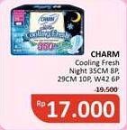 Promo Harga Charm Extra Comfort Cooling Fresh Wing 42cm, Wing 35cm, Wing 29cm 6 pcs - Alfamidi