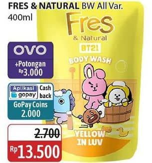 Promo Harga Fres & Natural Body Wash Dessert Collection All Variants 400 ml - Alfamidi
