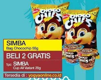 Promo Harga SIMBA Cereal Choco Chips per 2 pouch 55 gr - Yogya