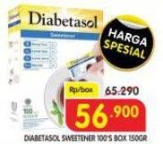 Promo Harga Diabetasol Sweetener per 100 sachet 1 gr - Superindo