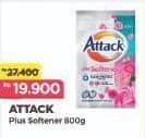 Promo Harga Attack Detergent Powder Plus Softener 800 gr - Alfamart