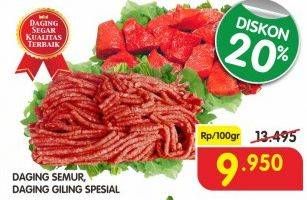 Promo Harga Daging Semur, Giling Spesial  - Superindo