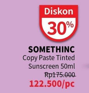 Promo Harga Somethinc Copy Paste Tinted Sunscreen SPF40 PA++++ 50 ml - Guardian