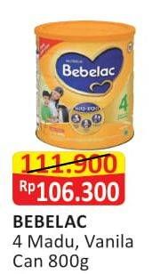 Promo Harga BEBELAC 4 Susu Pertumbuhan Madu, Vanila 800 gr - Alfamart