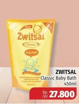 Promo Harga ZWITSAL Natural Baby Bath Classic 450 ml - Lotte Grosir