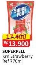 Promo Harga Super Pell Pembersih Lantai Korean Strawberry 770 ml - Alfamart