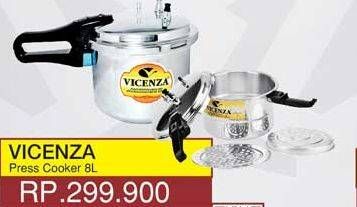Promo Harga VICENZA Press Cooker 8Lt  - Yogya