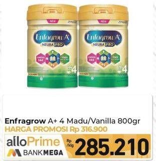 Promo Harga Enfagrow A+4 Susu Bubuk Vanilla, Madu 800 gr - Carrefour