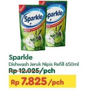 Promo Harga Sparkle Cairan Pencuci Piring Jeruk Nipis 800 ml - TIP TOP