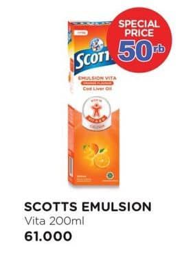 Promo Harga Scotts Emulsion Vita 200 ml - Watsons