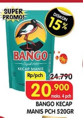 Promo Harga Bango Kecap Manis 520 ml - Superindo