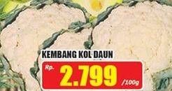 Promo Harga Kembang Kol Daun per 100 gr - Hari Hari