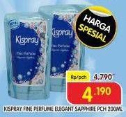 Promo Harga Kispray Pelicin Pakaian Elegante Sapphire 200 ml - Superindo