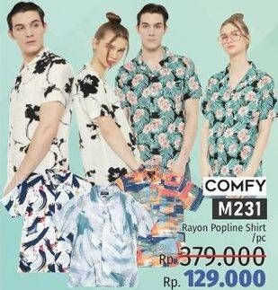 Promo Harga COMFY / M231 Rayon Popline Shirt  - LotteMart