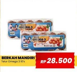 Promo Harga Berkah Mandiri Mandiri Telur Omega 3 10 pcs - Yogya