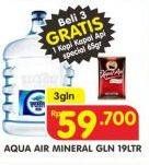 Promo Harga AQUA Air Mineral per 3 botol 19 ltr - Superindo